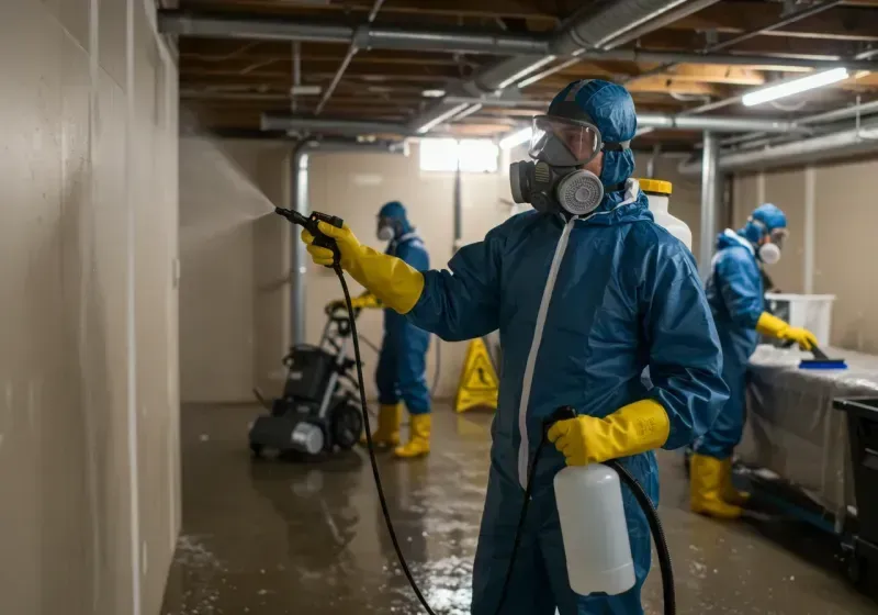 Basement Sanitization and Antimicrobial Treatment process in Geneva, AL